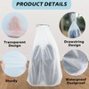 DMIMIA 20PCS Transparent Travel Shoe Bags, Large 15.7x11.8 Inch Waterproof