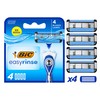 BIC EasyRinse Shaver Anti-Clogging Razor Cartridges - Pack of 4