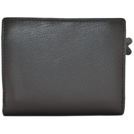 Mala Leather Shiloh Collection Small Leather RFID Blocking Wallet 3629_96, black, Tri-fold