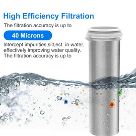 Reusable Flushable Fine Filter, Tap Water Filter, Water Filter, Pre-Filter Sediment Filter for Well Water Hose Sediment Filter (3/4 Inch)