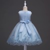 DreamHigh Vestido de noche adornado con perlas bordadas florales para