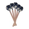Yamaki Ikai G1981 Ceramic Spoons, Navy Blue, Pack of 5