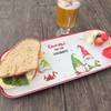 UPware Holiday Gnome Melamine Serving Tray, 15 x 6.5 Inch