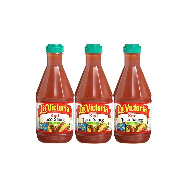 La Victoria Red Taco Sauce Mild, 15 oz. (Pack of