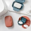 2 Pcs Soap Box - Soap Dish with Lid Soap