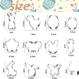 Easter Cookie Cutter Set, Cookie Cutters, Easter Bunny Cookie Cutter, Easter Baking Moulds, Cookie Baking with Children (11)