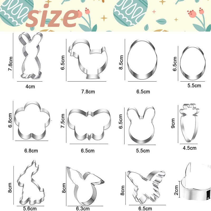 Easter Cookie Cutter Set, Cookie Cutters, Easter Bunny Cookie Cutter,