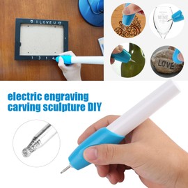 Engraving Pen, Mini Electric Engraving Machine, Hand Carving Pen, Glass, Metal, Plastic, Wood, Engraving Tool