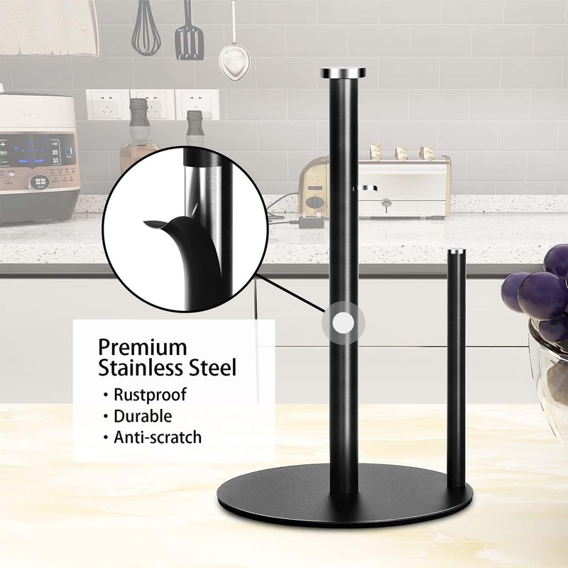 Kitchen Roll Holder - Free Standing Kitchen Towel Holder Stand