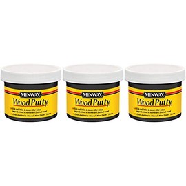 Minwax 13618000 Wood Putty, 3.75 Ounce, Ebony 3 Pack