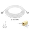 OLIREXD 2PCS 30Ft Phone Extension Cord Male to Male Telephone