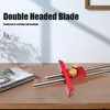 Woodworking Marking Gauge 20cm Clear Scale Double Head Scriber Ruler