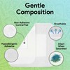 Bordered Gauze 4x4 Adhesive Bandages - Island Dressing Pads -