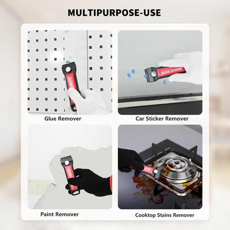 EHDIS Plastic Scraper Kit - 2 Scrapers with 20 Plastic