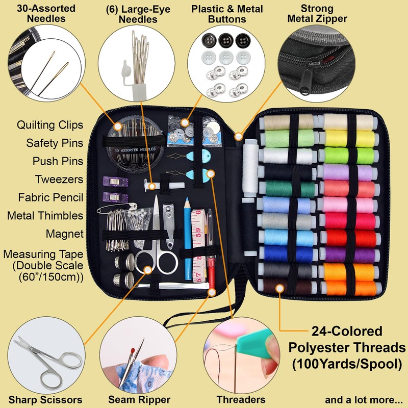 Easy to Use Sewing Kit for Adults and Kids -