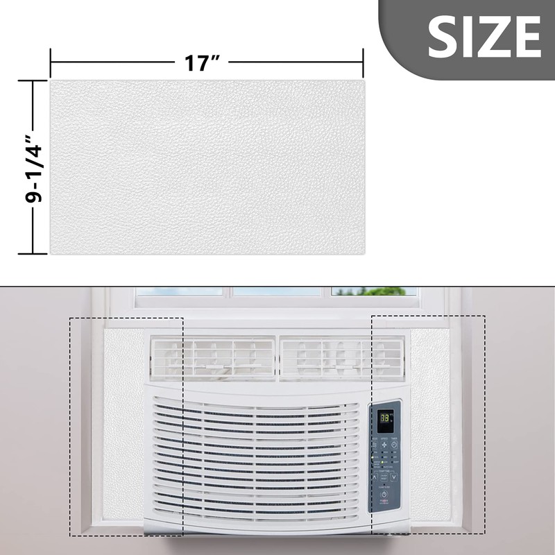 BJADE'S Window Air Conditioner Side Insulation Foam Panels,Summer and Winter