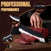 Golden Bird Butcher Knife Set - 4pcs Hand Forged Meat