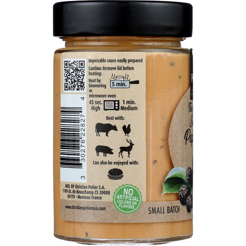 Christian Potier Peppercorn Sauce, 6.35 OZ