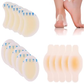 15 x Blister Plasters Invisible Hydrocolloid Pads – Mixed Shapes for Heel, Toe & Foot – Waterproof Gel Cushions for Skin Protection, Anti-Friction & Wound Care