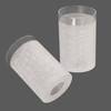 Anmire 2 Pack White Linen Frosted Glass Lamp Shade, Cylinder