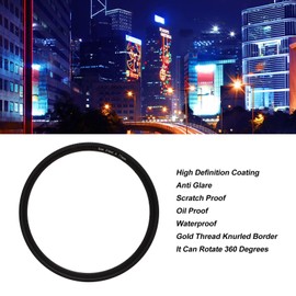 Star Filter 6 Line High Definition Coating Adjustable Cross Screen Starburst Effect Filter for Camera 77mm