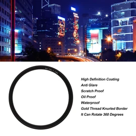 Star Filter 6 Line High Definition Coating Adjustable Cross Screen Starburst Effect Filter for Camera 77mm