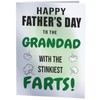 Funny Fart Joke Fathers Day Card For Grandad