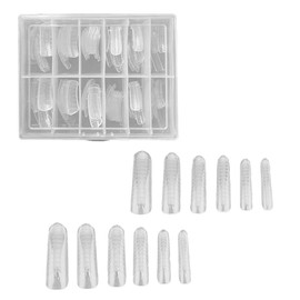 Sarini 120pcs Clear Gel Nail Kit Full Coverage Size Scale Full Set Poly Gel Nail Art Kit