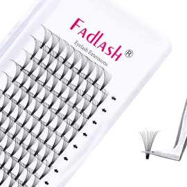 Premade Lash Fans 10D 0.07 Volume Eyelash Extensions D Curl 10mm Short Stem Lash Extension Supplies Volume Lashes Premade (10D-0.07-D, 10mm)