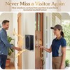 Doorbell Chime Box Wired with 16V 10VA Wired Mechanical, Black,