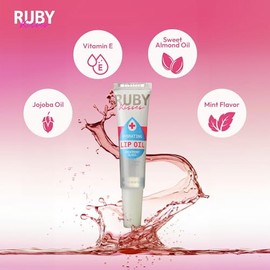 Ruby Kisses - Aceite hidratante para labios claro RLO01 (1 ENVASE)