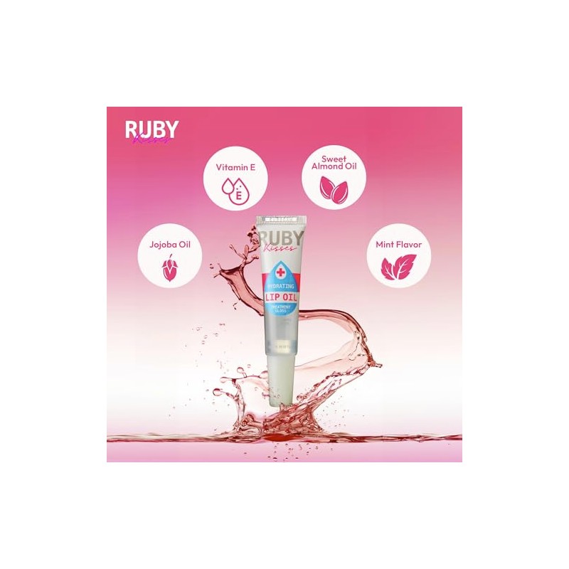 Ruby Kisses - Aceite hidratante para labios claro RLO01 (1