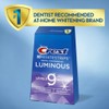 Crest 3D Whitestrips Luminous Levels 9 Whiter Teeth Whitening Kit,