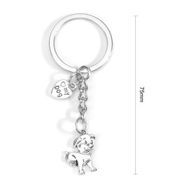 Dog Keyring, Animal Keyring, Key Chain for Dog Lovers, Backpack Pendant, Gifts for Women