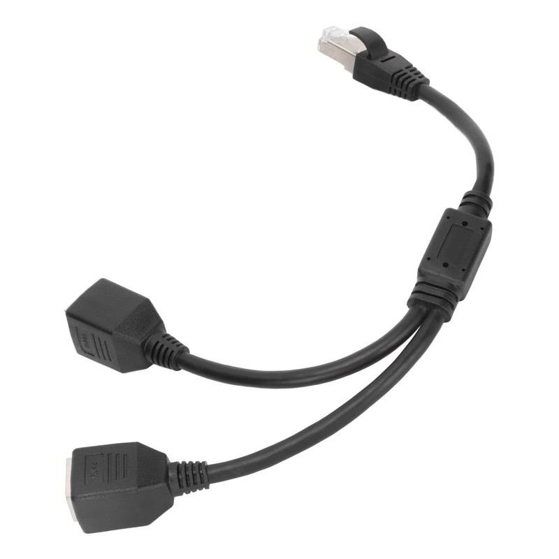 RJ45 Ethernet Adapter Cable Extension Function 1 to 2 Port
