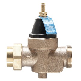Watts 3/4 LFN45BM1 Valve, 3/4" Pressure Reducing NPT Threaded Female Inlet x NPT Female Outlet