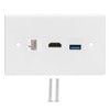Household CAT6 HDMI USB3.0 Interface Socket Panel Clip On Wall
