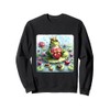 Frog Awaits Valentine's Princess With Chocolates On Lilypad Sweatshirt