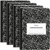 Alitte Composition Notebooks 4-Pack | Wide Ruled, 200 Pages (100