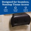 San Jamar - SJMR4000TBK R4000TBK Twin 9" Jumbo Tissue Dispenser,