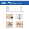 HOMOTEK 8 Pack Heavy Duty Solid Rigid Door Stops Bumper