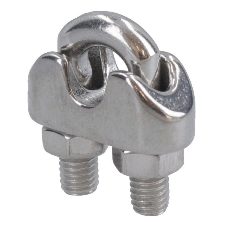 5mm Wire Rope/Cable Grip/Clamp Stainless Steel 316 Marine Grade 10