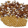 NCB 288pcs Flatback Round Glass Nail Art Rhinestones Crystal for