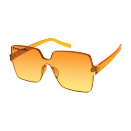 Circus NY by Sam Edelman Women's CC467 Oversized Square Shield Sunglasses with UV400 Protection - Trendy Gifts for Her, 62mm