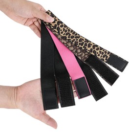 Giantree 3Pcs Elastic Wig Bands for Lace Frontal Security-Adjustable, Melting Band for Laying Edges Elastic Bands for Wig Grip, No-Slip Headband Wig Holding Band(Leopard)