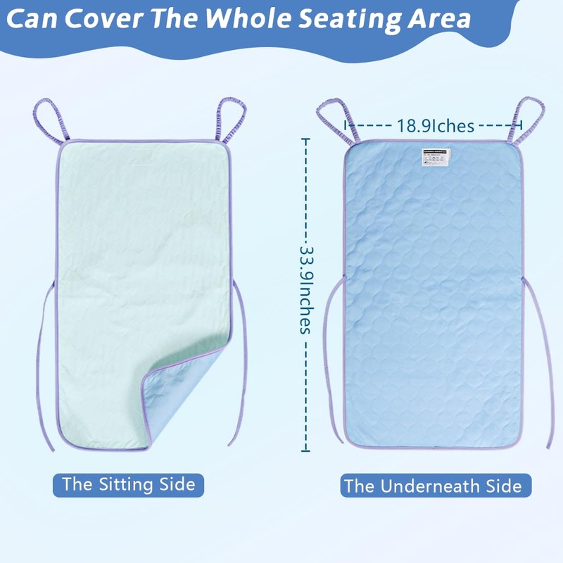 Ehucon Wheelchair Highly Absorbent Incontinence Pad for Elderly Waterproof Pads,