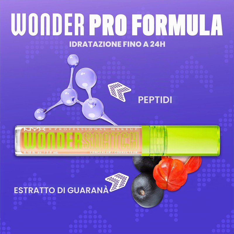NYX Professional Makeup Wonder Snatch Concealer, Correttore liquido, 24 ore
