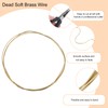 QUARKZMAN 3 Pieces 18 Gauge Soft Brass Wire, 8 Feet