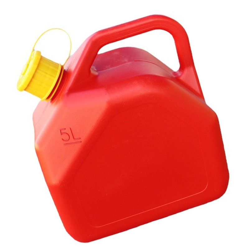 Gas Can 5L 1.3 Gallon ABS Leakage Free Red Portable