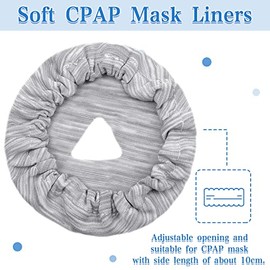 6 Paquetes Revestimientos de Máscara para Cojines de Cara Completa Cubierta Facial de Máscara Suave Reutilizable Reduce el Enrojecimiento Facial y el 